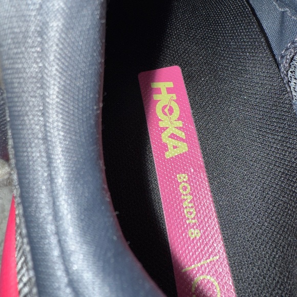 Hoka Women's Gray and Pink Running Shoes Hoka - Picture 8 of 10